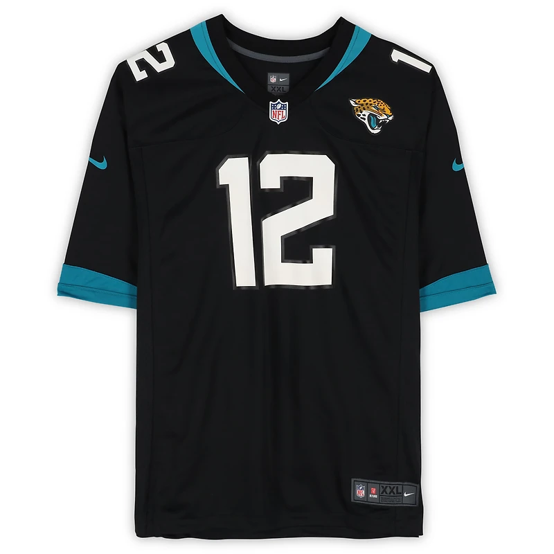 Travis Hunter Jacksonville Jaguars Autographed Black Nike Game Jersey  
