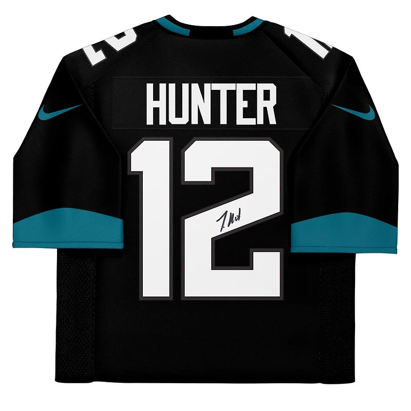 Travis Hunter Jacksonville Jaguars Autographed Black Nike Game Jersey  