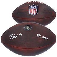 Travis Hunter Jacksonville Jaguars Autographed Game-Used Football vs. Carolina Panthers on September 7, 2025 with "NFL Debut" Inscription - #244