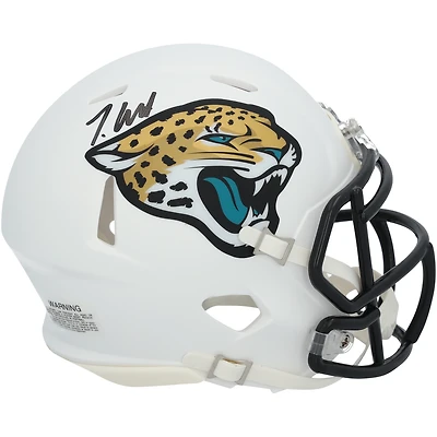 Casque Riddell 2024 Alternate Speed Mini autographié par Travis Hunter des Jaguars de Jacksonville