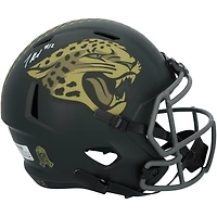 Travis Hunter Jacksonville Jaguars Autographed Riddell 2025 Salute To Service Speed Replica Helmet