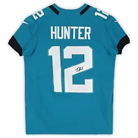 Travis Hunter Jacksonville Jaguars Autographed Teal Nike Elite Jersey