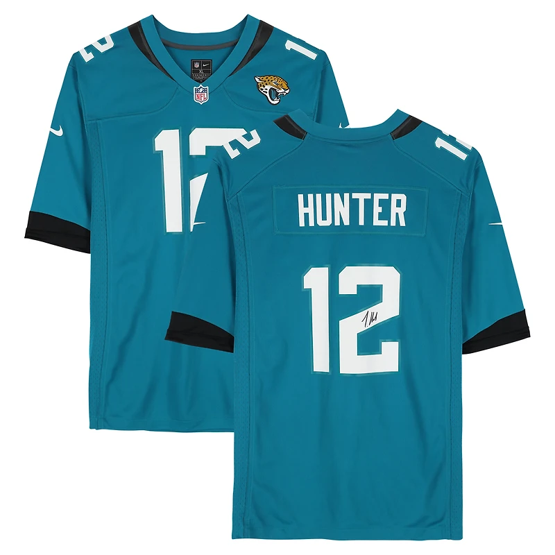 Travis Hunter Jacksonville Jaguars Autographed Teal Nike Game Jersey  