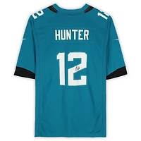 Travis Hunter Jacksonville Jaguars Autographed Teal Nike Game Jersey  