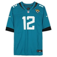 Travis Hunter Jacksonville Jaguars Autographed Teal Nike Game Jersey  
