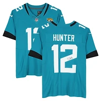 Maillot Nike Vapor F.U.S.E. bleu sarcelle dédicacé par Travis Hunter des Jaguars de Jacksonville