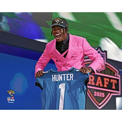 Travis Hunter Jacksonville Jaguars Unsigned 2025 NFL Draft Photograph