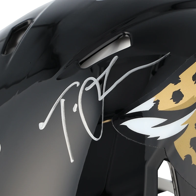 Casque Riddell Speed ​​authentique autographié par Trevor Lawrence et Brian Thomas Jr. des Jacksonville Jaguars