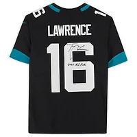 Maillot Nike Limited dédicacé par Trevor Lawrence Black Jacksonville Jaguars avec l'inscription « 2021 #1 Pick »
