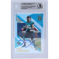 Carte de recrue authentifiée autographiée par Trevor Lawrence Jacksonville Jaguars Panini Chronicles Elite #176 2021 Beckett Fanatics