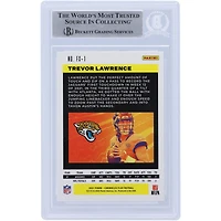 Carte de recrue authentifiée autographiée par Trevor Lawrence Jacksonville Jaguars 2021 Panini Chronicles Flux #FX-1 Beckett Fanatics