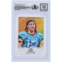 Carte de recrue 10 authentifiée signée Trevor Lawrence Jacksonville Jaguars Panini Chronicles Gridiron Kings #GK-1 Beckett Fanatics