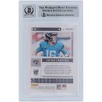 Trevor Lawrence Jacksonville Jaguars Autographed 2021 Panini Chronicles Luminance Green #201 Beckett Fanatics Witnessed Authenticated 10 Rookie Card with "2021 #1 Pick" Inscription
