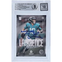 Carte de recrue autographiée 2021 Panini Chronicles Luminance #201 Beckett Fanatics Witnessed Authenticated 10 Rookie par Trevor Lawrence Jacksonville Jaguars