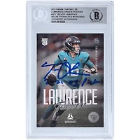 Carte de recrue authentifiée 2021 Panini Chronicles Luminance #201 signée Trevor Lawrence Jacksonville Jaguars par les fanatiques de Beckett avec l'inscription « 2021 #1 Pick »