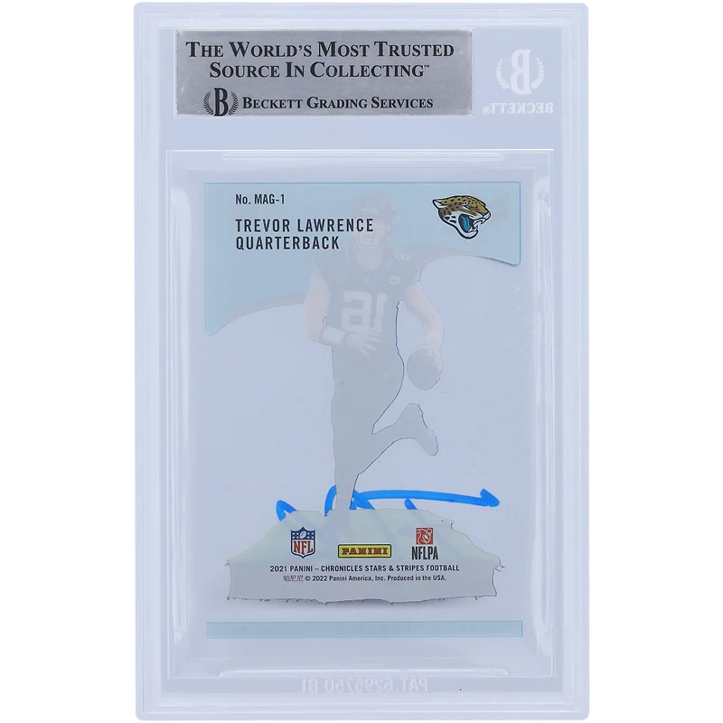 Trevor Lawrence Jacksonville Jaguars Autographed 2021 Panini Chronicles Magnitude #MAG-1 Beckett Fanatics Witnessed Authenticated Rookie Card