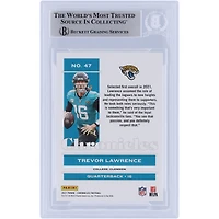 Carte de recrue authentifiée 2021 Panini Chronicles #47 signée Trevor Lawrence Jacksonville Jaguars par les fanatiques de Beckett avec l'inscription « 2021 #1 Pick »