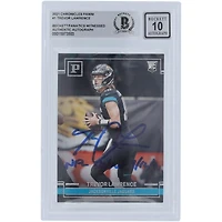 Trevor Lawrence Jacksonville Jaguars Autographed 2021 Panini Chronicles #PA-1 Beckett Fanatics Witnessed Authenticated 10 Rookie Card with "NFL Debut 9/12/21" Inscription