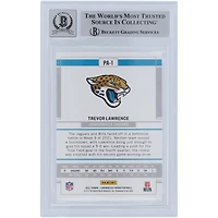 Trevor Lawrence Jacksonville Jaguars Autographed 2021 Panini Chronicles #PA-1 Beckett Fanatics Witnessed Authenticated 10 Rookie Card with "NFL Debut 9/12/21" Inscription