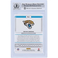 Trevor Lawrence Jacksonville Jaguars Autographed 2021 Panini Chronicles #PA-1 Beckett Fanatics Witnessed Authenticated 10 Rookie Card