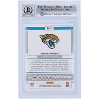 Carte de recrue 10 authentifiée signée Trevor Lawrence Jacksonville Jaguars Panini Chronicles 2021 rose #PA-1 Beckett Fanatics
