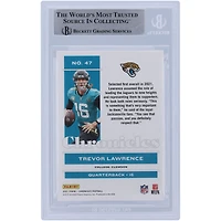 Carte de recrue authentifiée autographiée par Trevor Lawrence Jacksonville Jaguars Panini Chronicles 2021 Variation rose n° 47 Beckett Fanatics