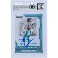 Carte de recrue autographiée de Trevor Lawrence (Jaguars de Jacksonville) 2021 Panini Chronicles Playoff Momentum #PMR-1, certifiée par Beckett Fanatics Witnessed.