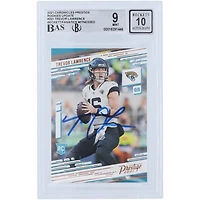 Trevor Lawrence Jacksonville Jaguars Autographié 2021 Panini Chronicles Prestige Rookies Mise à jour #201 Beckett Fanatics A Vu Authentifié 9/10 Rookie Card