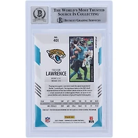 Carte de recrue autographiée 2021 Panini Chronicles Silver #401 Beckett Fanatics Witnessed Authenticated 10 Rookie des Jaguars de Jacksonville