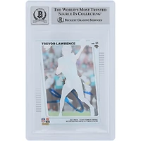 Trevor Lawrence Jacksonville Jaguars Autographed 2021 Panini Clearly Donruss #51 Beckett Fanatics Witnessed Authenticated 9/10 Rookie Card