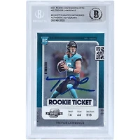 Billet de recrue autographié Panini Contenders Optic 2021 de Trevor Lawrence Jacksonville Jaguars #93 Beckett Fanatics a été témoin d'une carte de recrue authentifiée