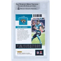 Billet de recrue autographié Panini Contenders Optic 2021 de Trevor Lawrence Jacksonville Jaguars #93 Beckett Fanatics a été témoin d'une carte de recrue authentifiée