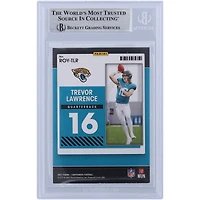 Trevor Lawrence Jacksonville Jaguars Autographed 2021 Panini Contenders ROY Contenders Ruby #ROY-TLR Beckett Fanatics Witnessed Authenticated Rookie Card with "NFL Debut 9/12/21" Inscription