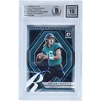 Carte de recrue autographiée de Trevor Lawrence (Jaguars de Jacksonville) 2021 Panini Donruss Optic Elite Series Rookies #ESR-1, certifiée par Beckett Fanatics Witnessed.