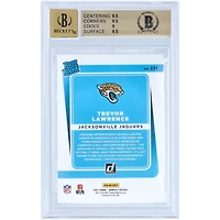 Carte de recrue autographiée de Trevor Lawrence (Jaguars de Jacksonville), édition 2021 Panini Donruss, n° 251, authentifiée par Beckett Fanatics Witnessed (note : 9,5/10) - Sous-notes : 9,5/9,5/9/9,5