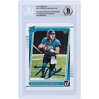 Carte de recrue authentifiée signée par Trevor Lawrence Jacksonville Jaguars 2021 Panini Donruss classée Rookie #251 Beckett Fanatics