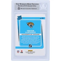 Carte de recrue authentifiée signée par Trevor Lawrence Jacksonville Jaguars 2021 Panini Donruss classée Rookie #251 Beckett Fanatics