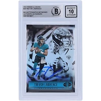 Carte de recrue Panini Illusions 2021 autographiée par Trevor Lawrence Jacksonville Jaguars #59 Beckett Fanatics Witnessed Authenticated 10 Rookie