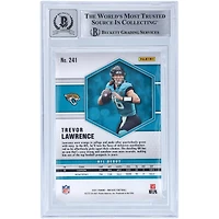 Trevor Lawrence Jacksonville Jaguars Autographed 2021 Panini Mosaic NFL Debut #241 Beckett Fanatics Witnessed Authenticated 10 Rookie Card with "2021 #1 Pick" Inscription