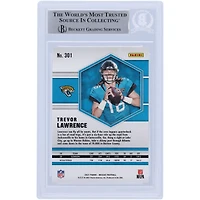 Trevor Lawrence Jacksonville Jaguars Autographed 2021 Panini Mosaic #301 Beckett Fanatics Witnessed Authenticated Rookie Card