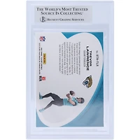 Trevor Lawrence Jacksonville Jaguars Autographed 2021 Panini Playoff Behind The Numbers #BTN-TLR Beckett Fanatics Witnessed Authenticated Rookie Card