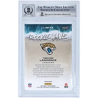 Carte Rookie Wave rose dédicacée 2021 Panini Playoff Rookie Wave Pink #RW-TLR de Trevor Lawrence Jacksonville Jaguars, carte authentifiée Beckett Fanatics Witnessed 10 Rookie