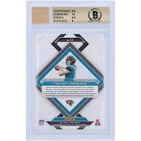 Carte de recrue Panini Prizm Emergent #E-1 2021 autographiée par Trevor Lawrence Jacksonville Jaguars Beckett Fanatics Witnessed Authenticated 9.5/9 - Sous-grades 9.5/10/9.5/9