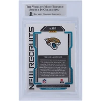Trevor Lawrence Jacksonville Jaguars a autographié la nouvelle recrue Panini Prizm 2021 #NR-1 Beckett Fanatics a été témoin d'une carte de recrue authentifiée