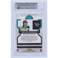 Carte de recrue authentifiée signée Trevor Lawrence Jacksonville Jaguars Panini Prizm #331 2021 Beckett Fanatics