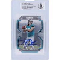Carte de recrue authentifiée signée Trevor Lawrence Jacksonville Jaguars Panini Prizm #331 2021 Beckett Fanatics