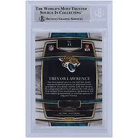 Carte de recrue authentifiée autographiée par Trevor Lawrence Jacksonville Jaguars Panini Select Concourse 2021 à encre blanche n° 43 Beckett Fanatics