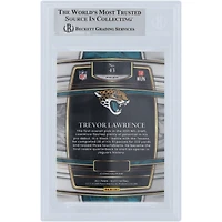 Trevor Lawrence Jacksonville Jaguars Autographed 2021 Panini Select Silver Prizm #43 Beckett Fanatics Witnessed Authenticated Rookie Card