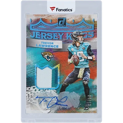 Trevor Lawrence Jacksonville Jaguars Autographed 2022 Panini Donruss Dual-Color Relic #JK-20 #1/10 Card
