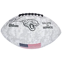 Trevor Lawrence Jacksonville Jaguars autographié 2024 Salute To Service Wilson Football
